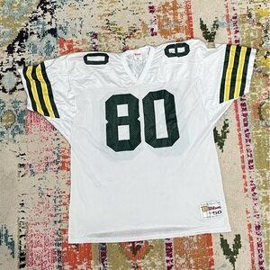 Vintage Green Bay Packers 90s Derrick Mayes NFL Football Sports White Jersey